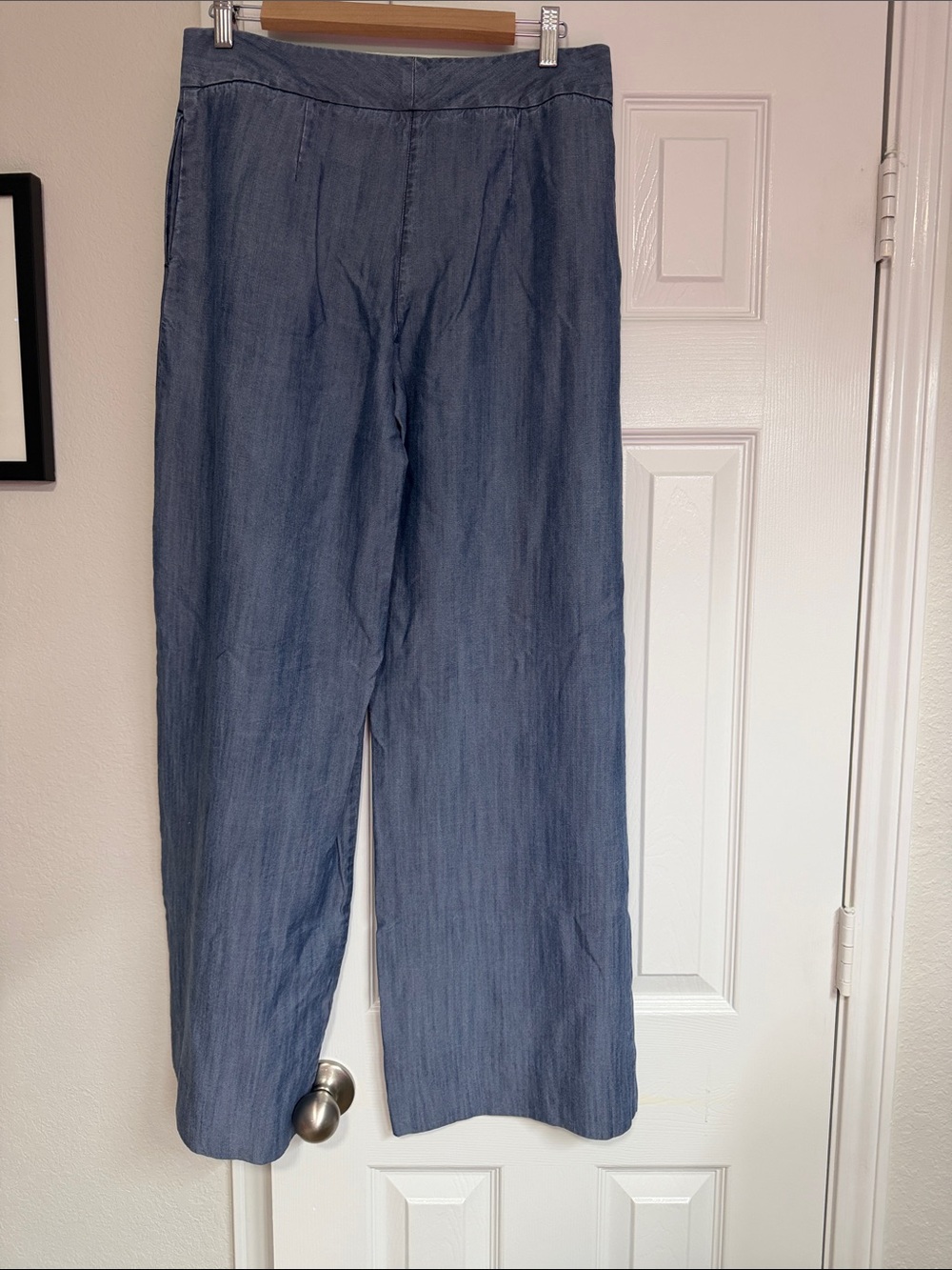 Tommy Bahama Indigo Chambray Wide Leg Pants - Picture 3 of 3